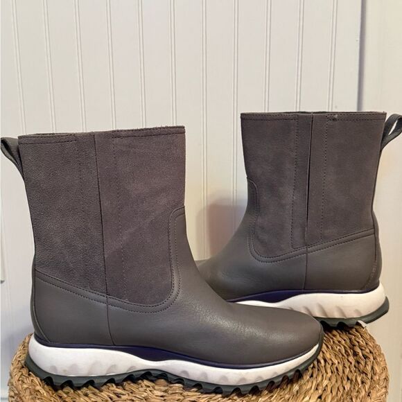 Cole Haan Women's ZG XC Mid Calf Boot Quiet Shade Mid-Calf Suede - 7.5 M - Picture 8 of 11